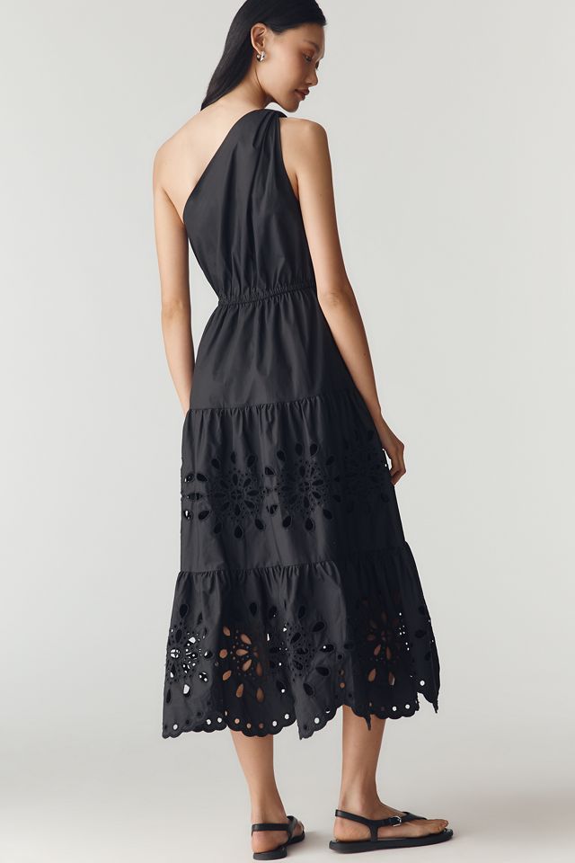 English Factory One-Shoulder Midi Dress #1