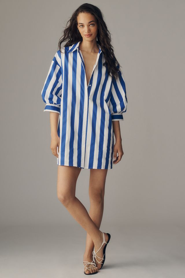 English Factory Striped Shirt Dress | Anthropologie
