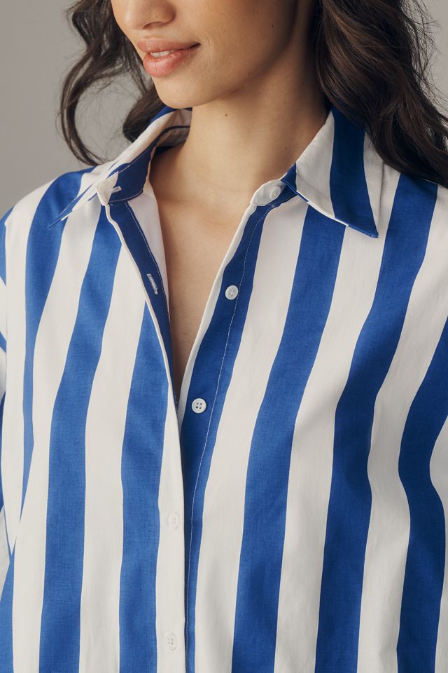 English Factory Striped Shirt Dress | Anthropologie