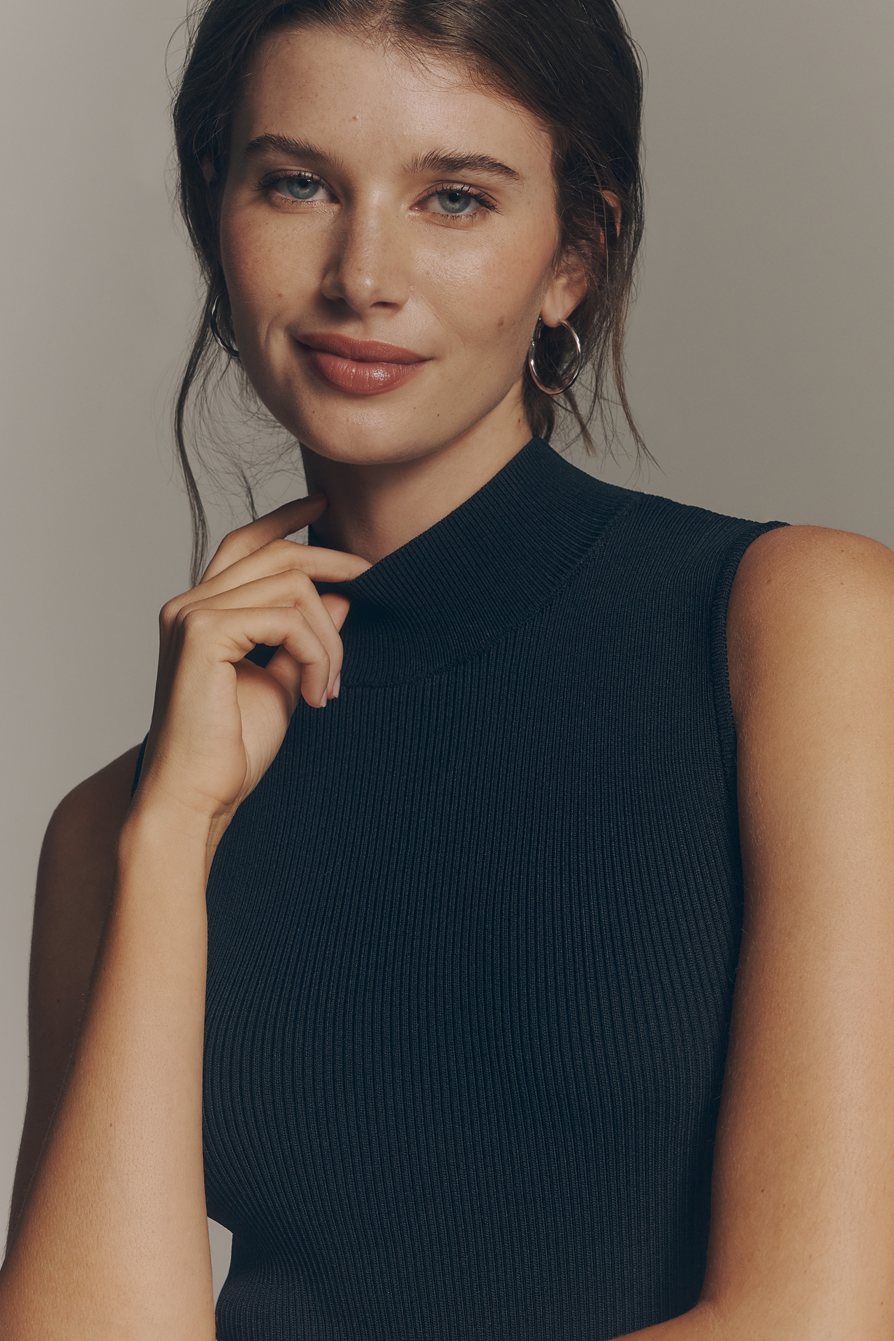 English Factory Sleeveless Twofer Midi Dress