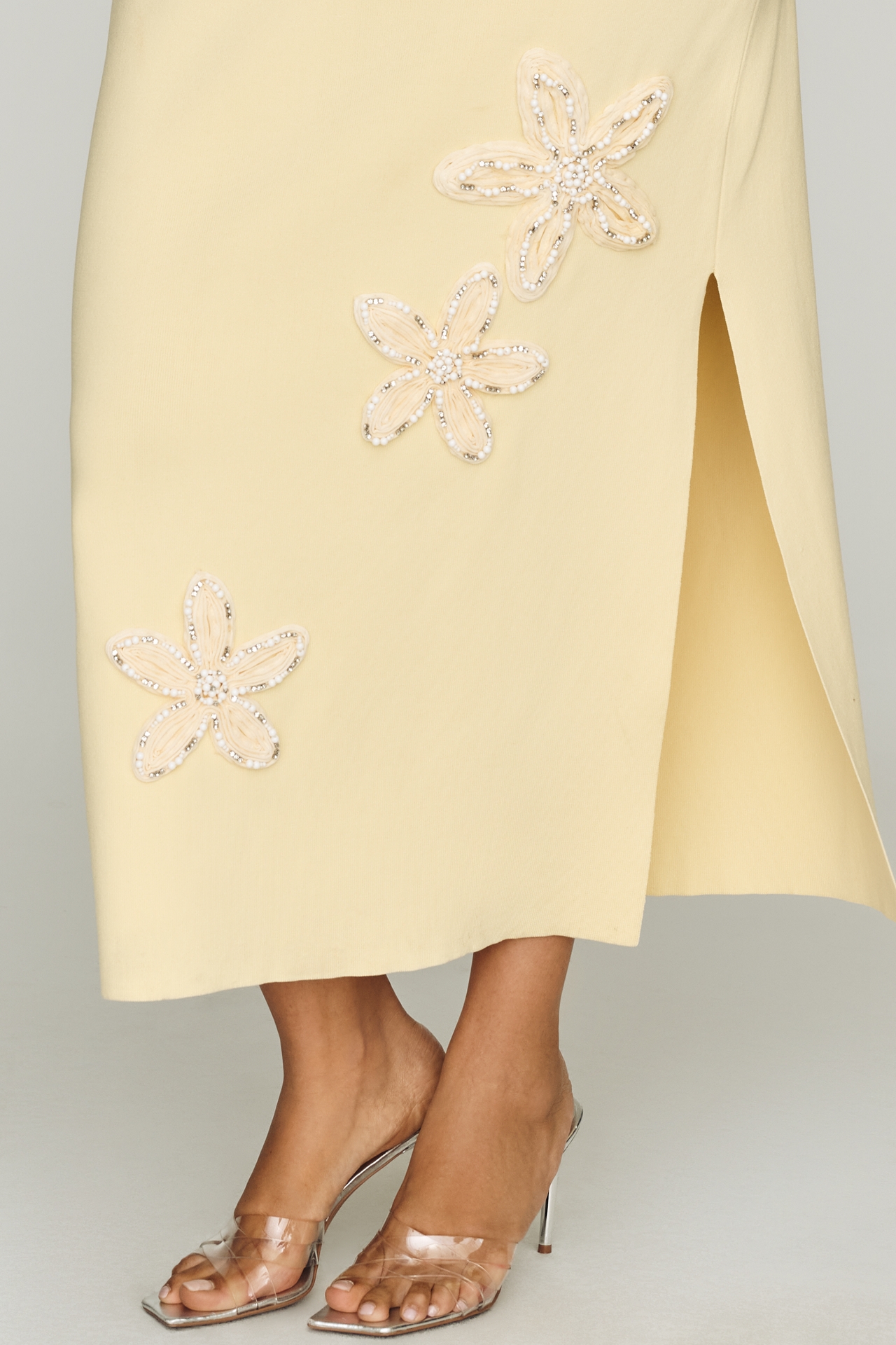 Endless Rose Beaded Halter Midi Dress