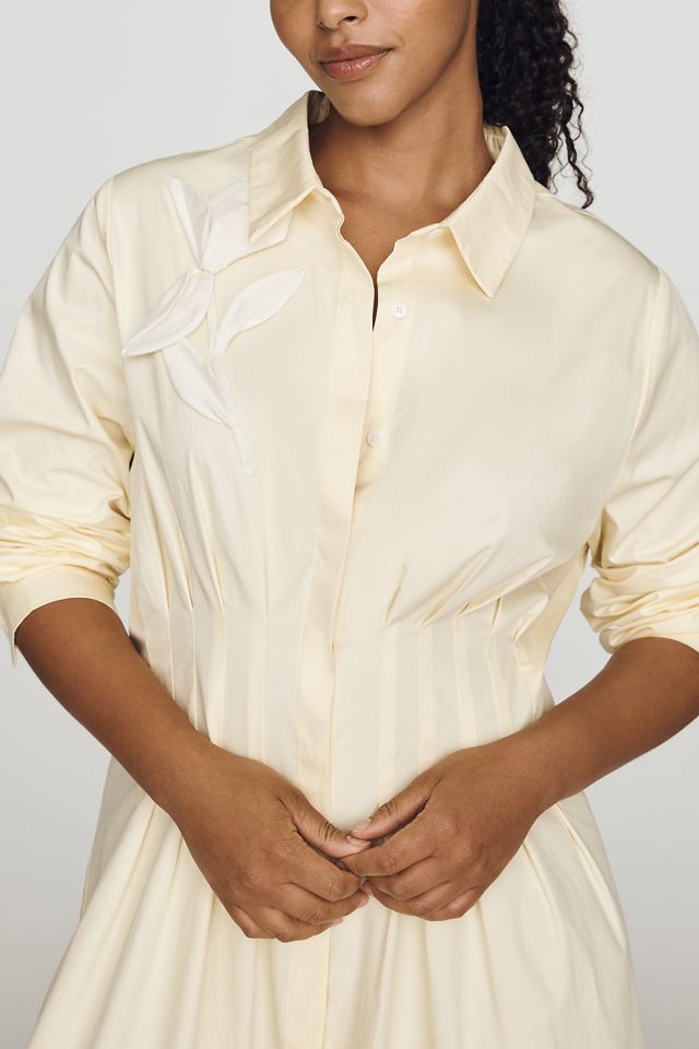 English Factory Pleated Midi Shirtdress #2
