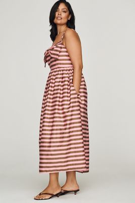 English Factory Cotton Bow Midi Dress