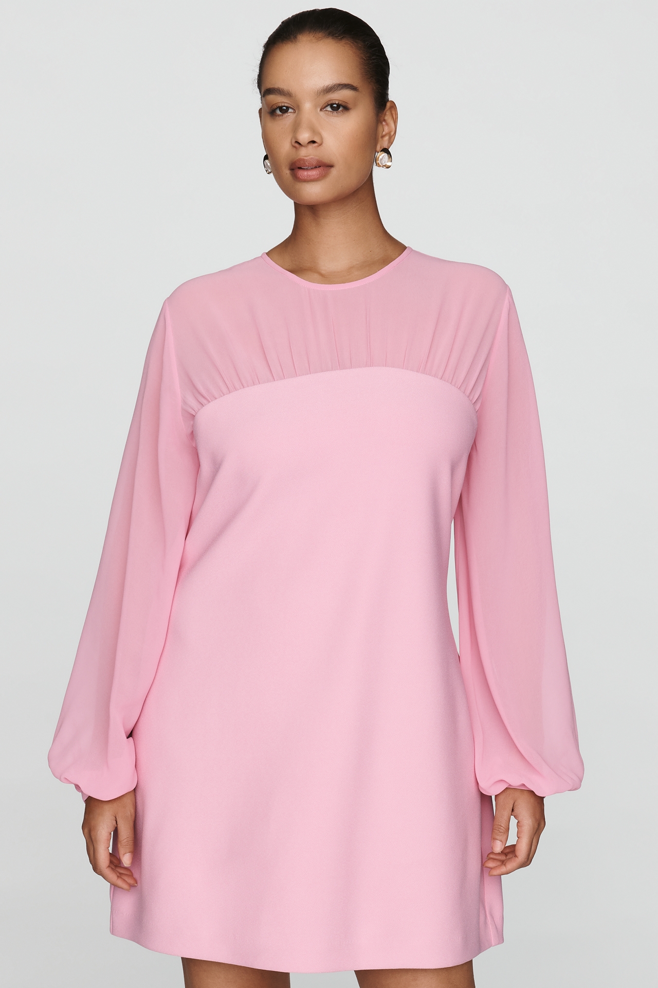 Endless Rose Plus Ruched Mini Dress