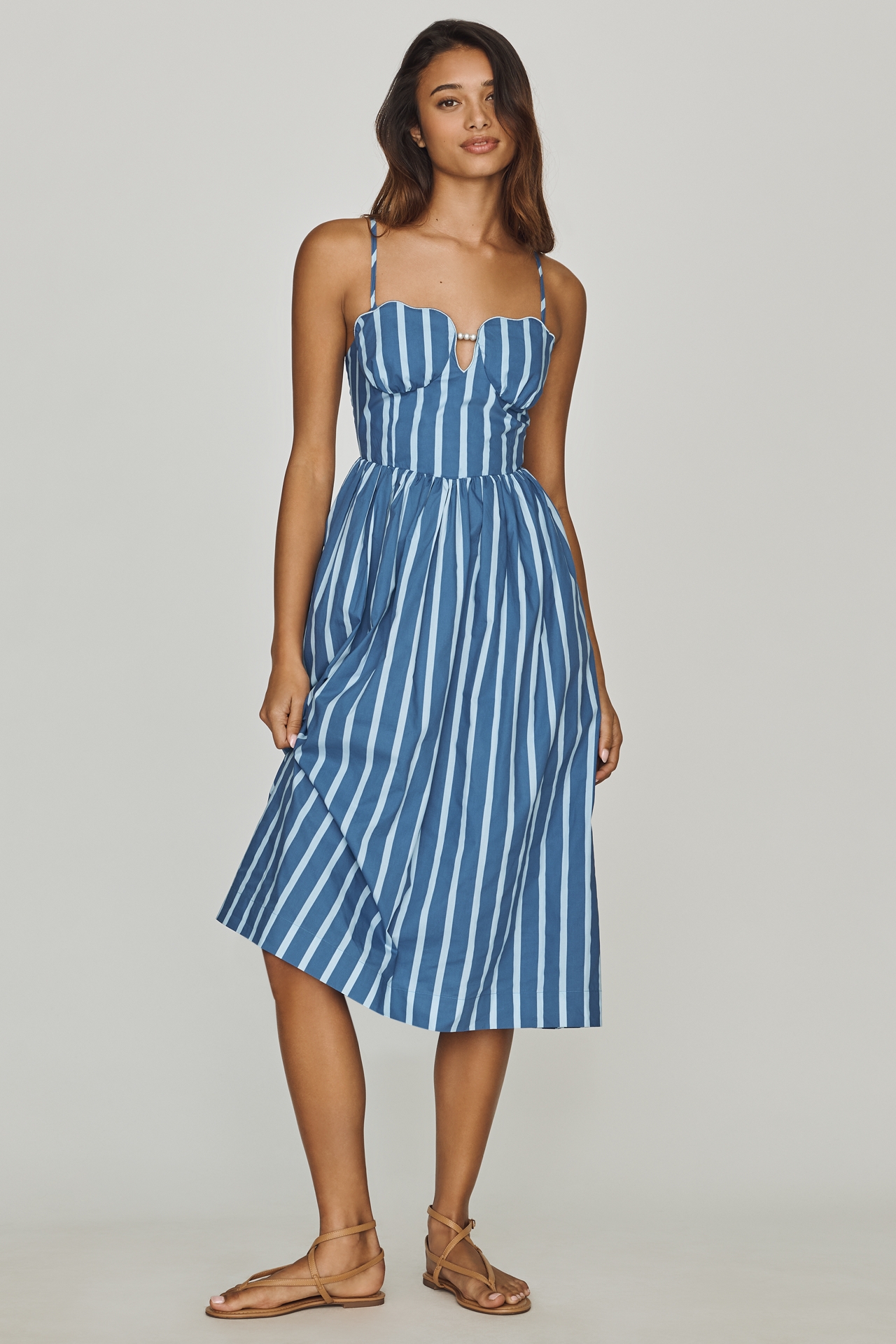 English Factory Marine Midi Dress
