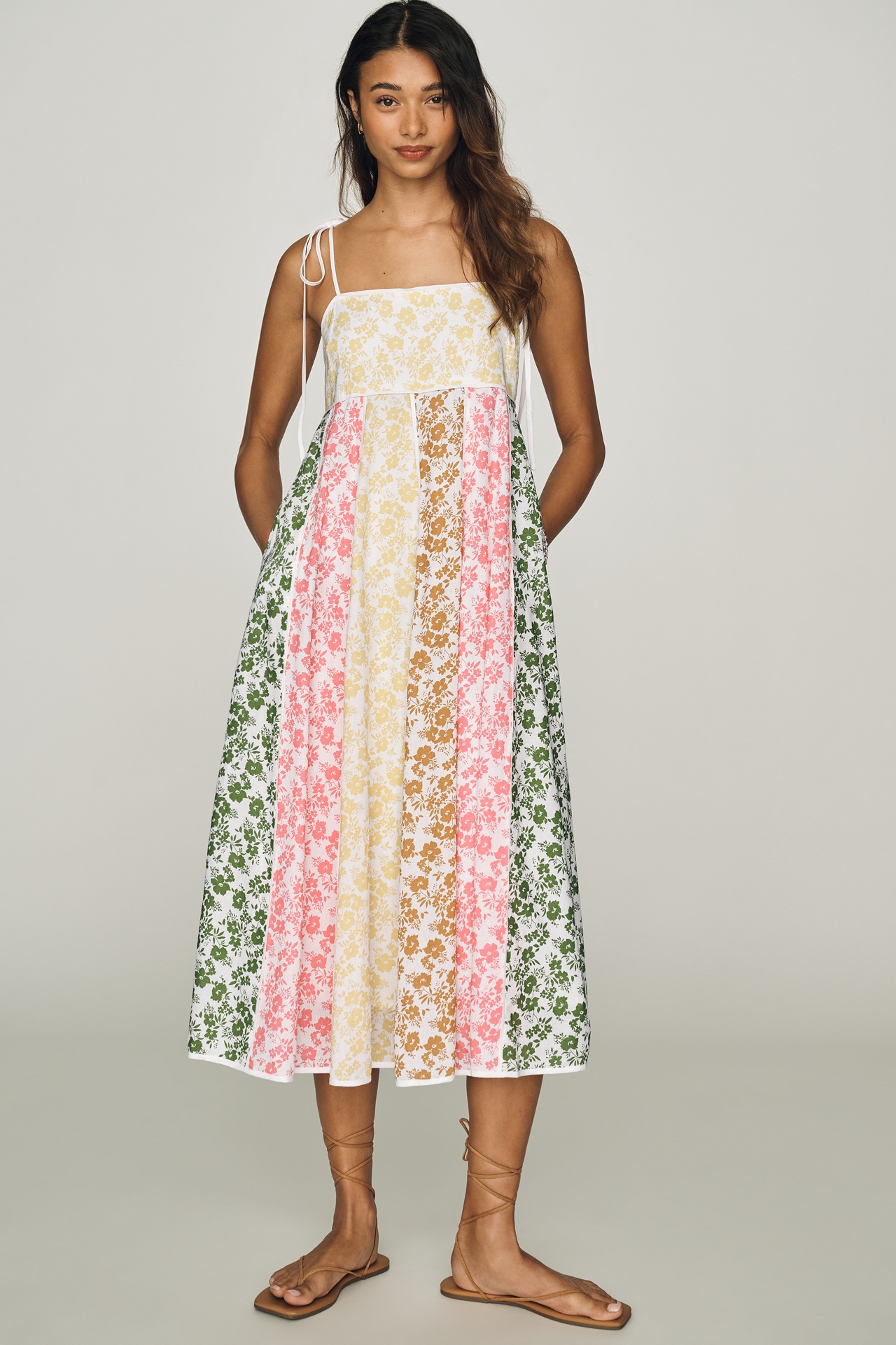 English Factory Colorblock Midi Dress