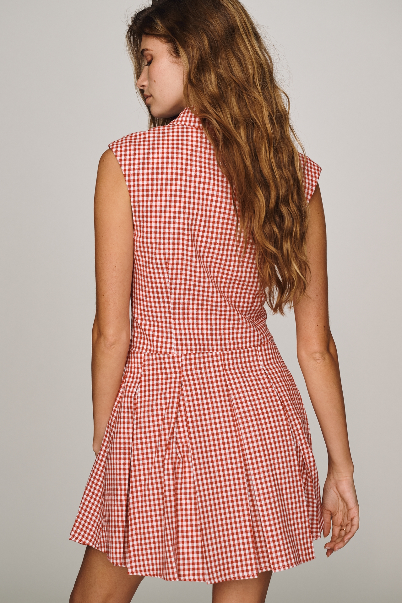English Factory Pleated Mini Dress