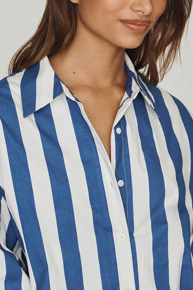 English Factory Big Stripe Shirt Dress | Anthropologie