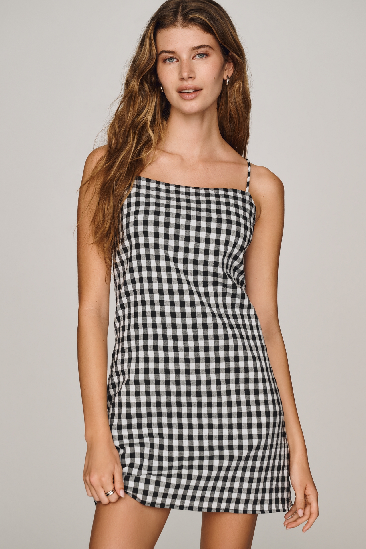 English Factory Checkered Mini Dress