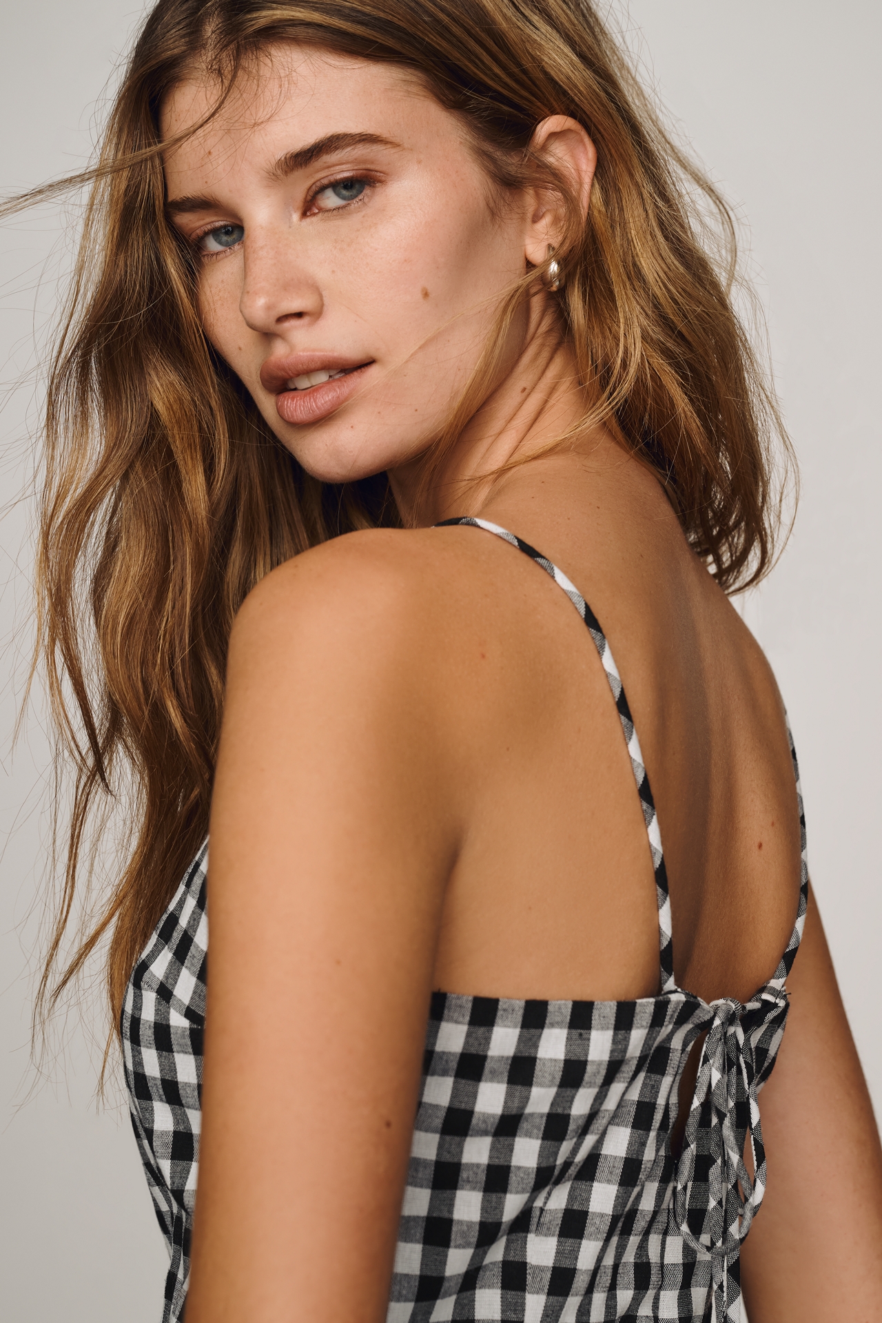 English Factory Checkered Mini Dress