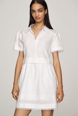 English Factory Short-Sleeve Mini Polo Dress | Anthropologie
