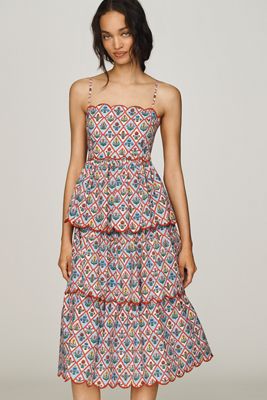 100% European Linen Drop Waist Midi Dress | Anthropologie