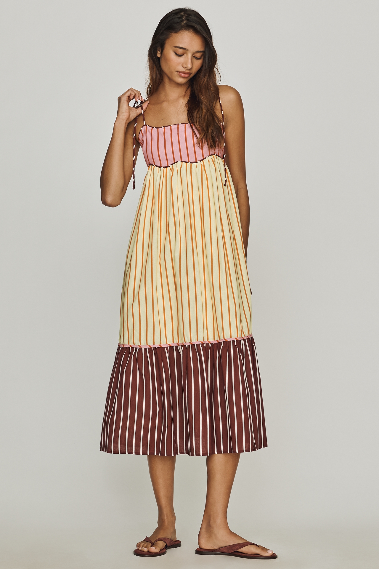 English Factory Babydoll Midi Dress