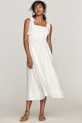 By Anthropologie Beaded-Strap A-Line Midi Dress | Anthropologie