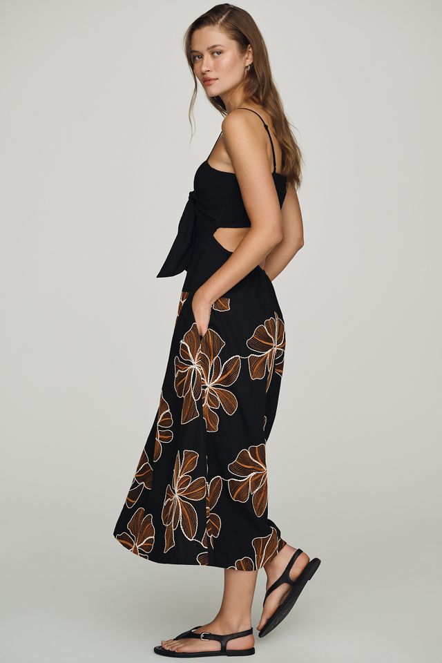 Endless Rose 100% Cotton Embroidered Midi Dress #3