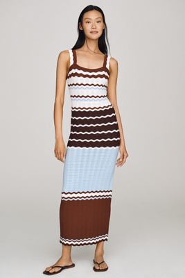 English Factory Crochet Midi Dress | Anthropologie