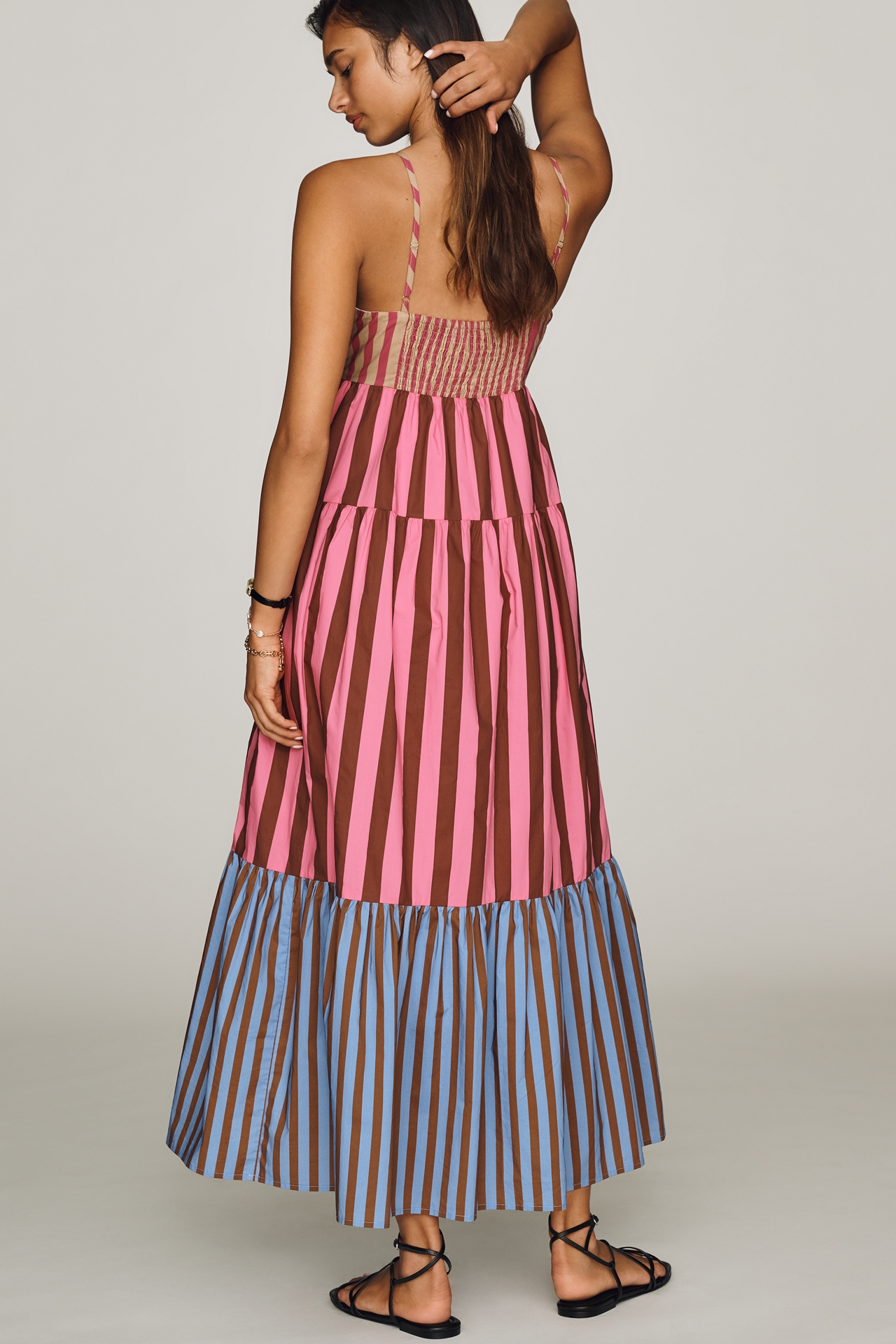 English Factory Cotton Tiered Midi Dress