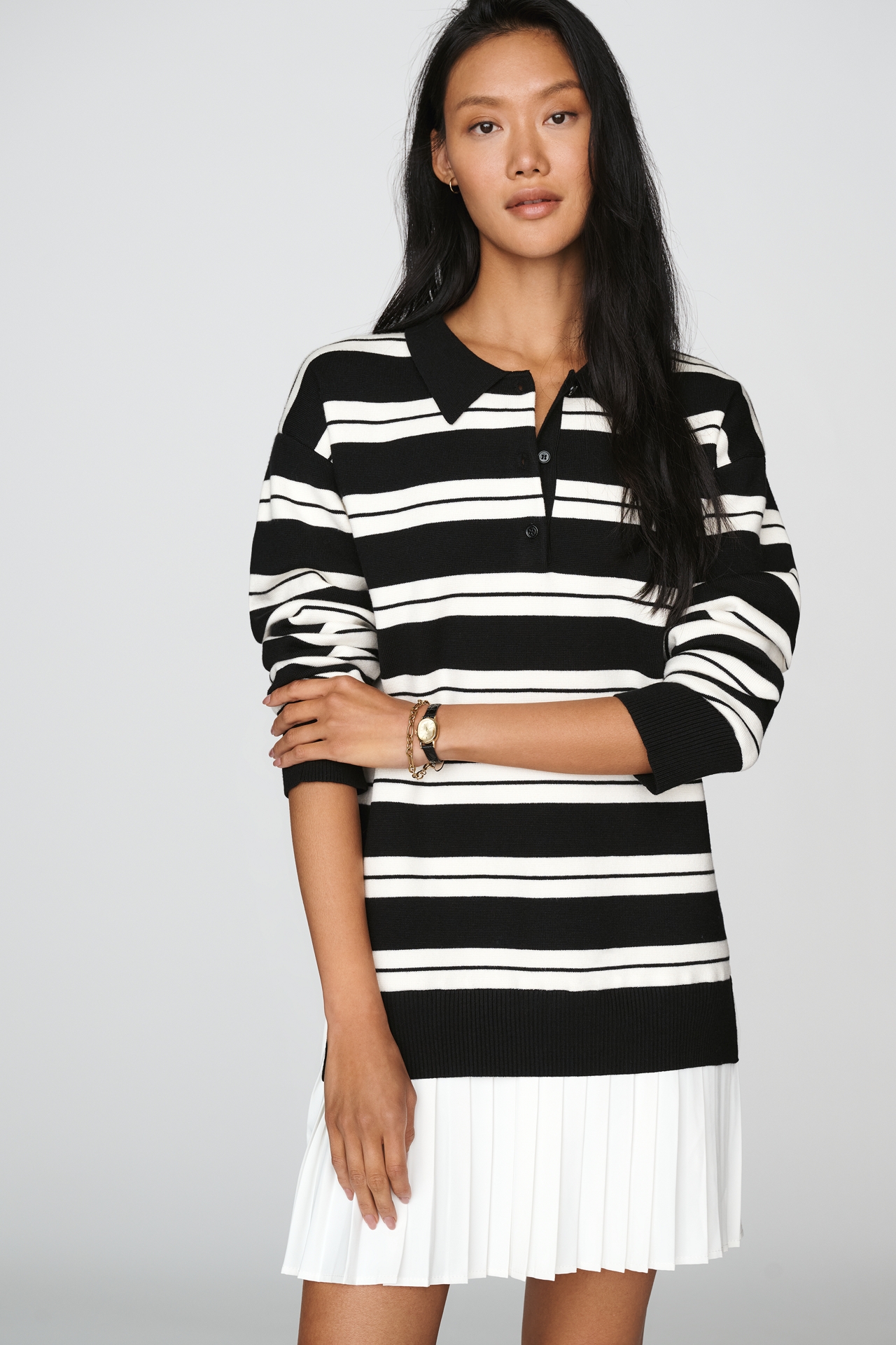 English Factory Polo Twofer Mini Dress