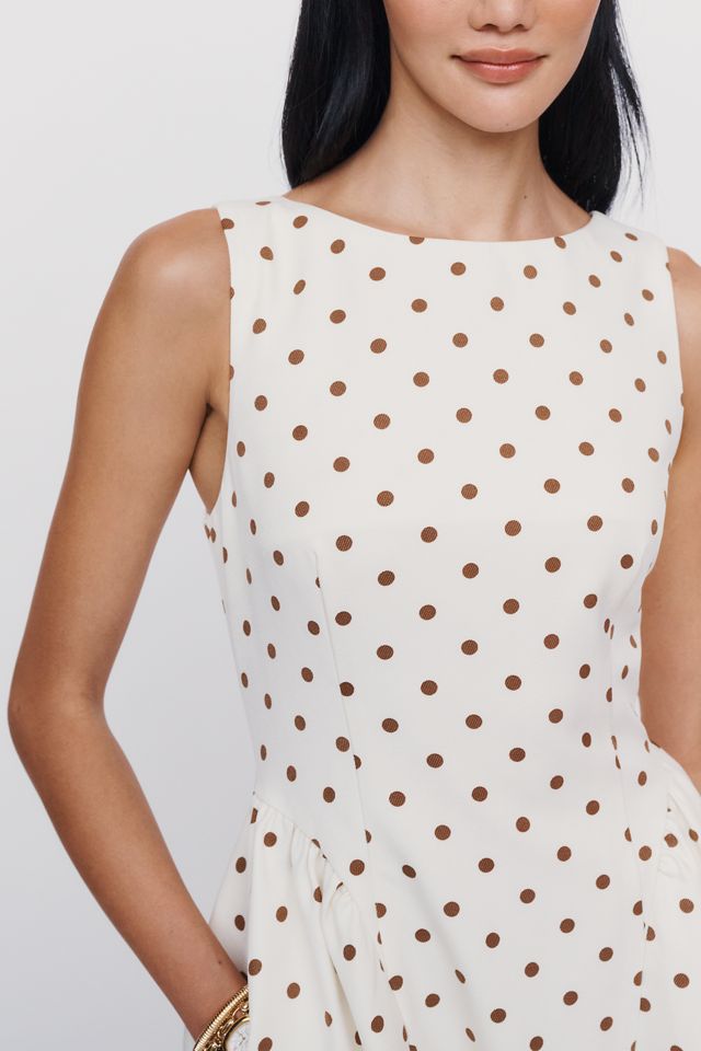English Factory Sleeveless Boatneck Midi Dress #1