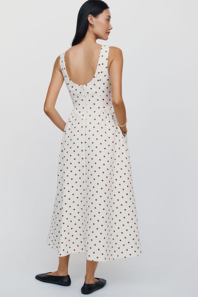 English Factory Sleeveless Boatneck Midi Dress #2