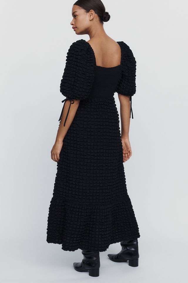 English Factory Plus Puff Sleeve Midi Dress #1