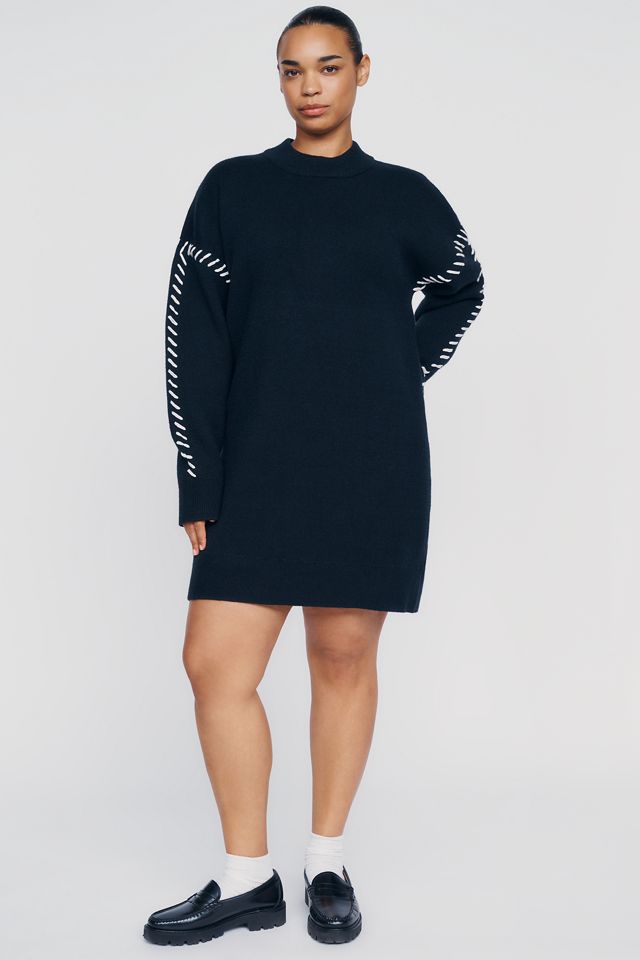 English Factory Stitched Sweater Mini Dress #3