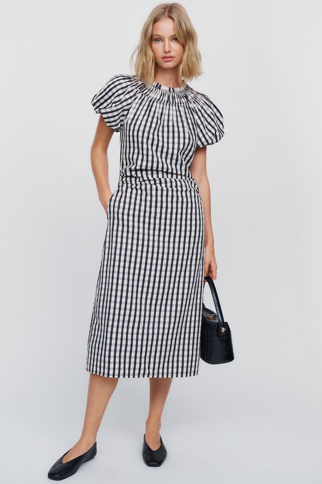 English Factory Puff Sleeve Midi Dress #1