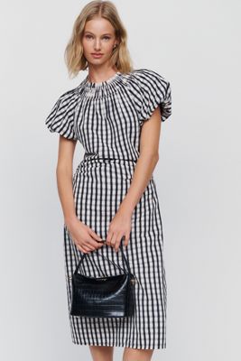 English Factory Puff Sleeve Midi Dress