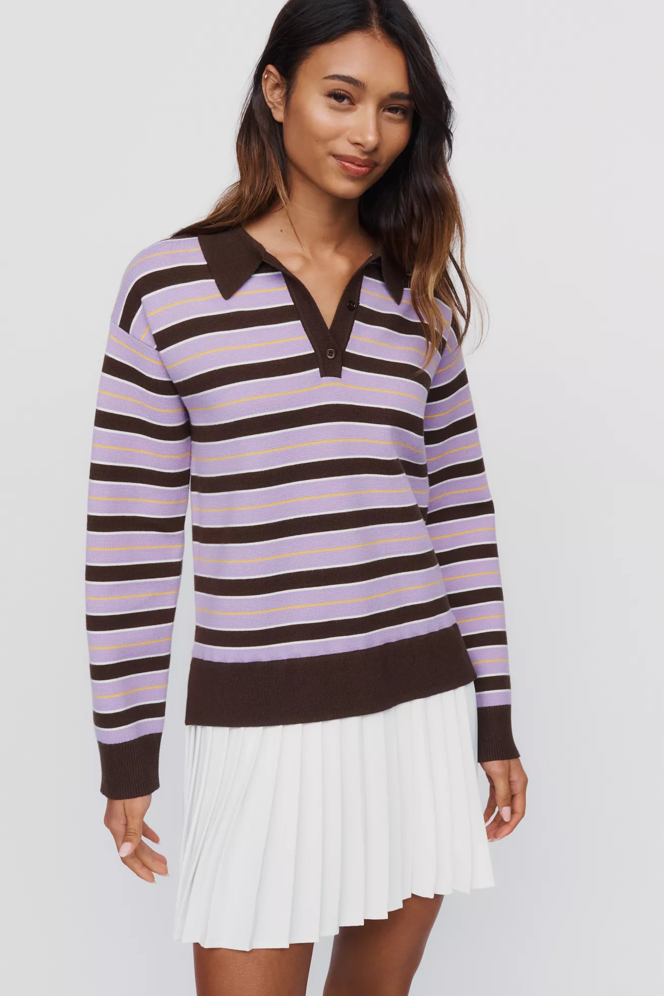 English Factory Polo Pleated Mini Dress