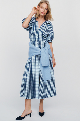 English Factory Puff Sleeve Shirtdress by Anthropologie