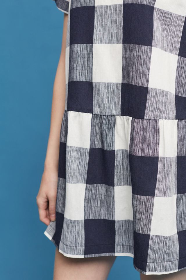 Halle Drop-Waist Gingham Dress #1