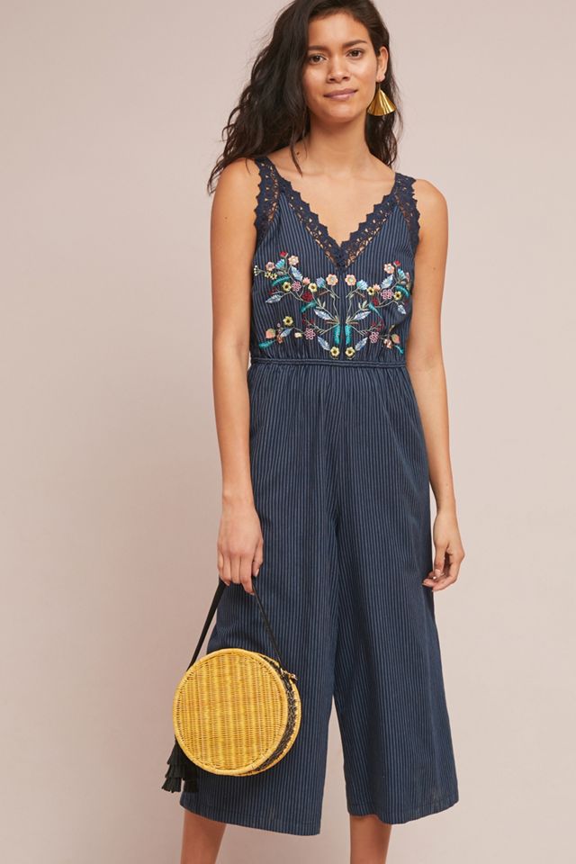 Jenny Embroidered Jumpsuit | Anthropologie UK