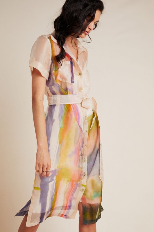 Aimee Clarke Organza Silk Shirtdress #2