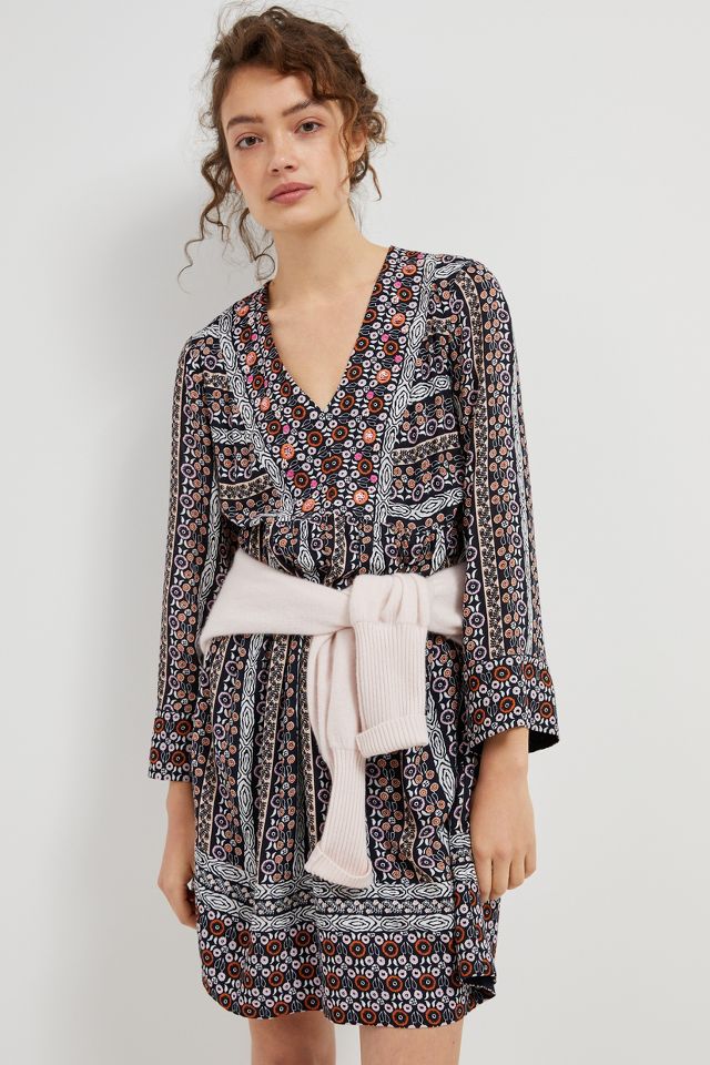 Maeve Naomi Embroidered Tunic Dress | Anthropologie