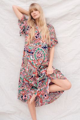 Maeve Antoinette Maxi Dress | Anthropologie