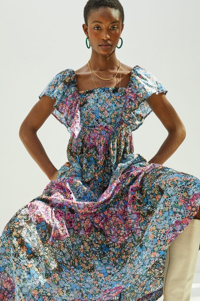 Clementina Eyelet Maxi Dress #1