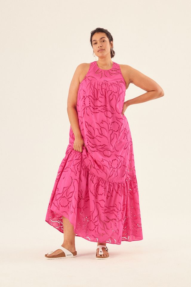 Maeve Belrose Eyelet Maxi Dress #4