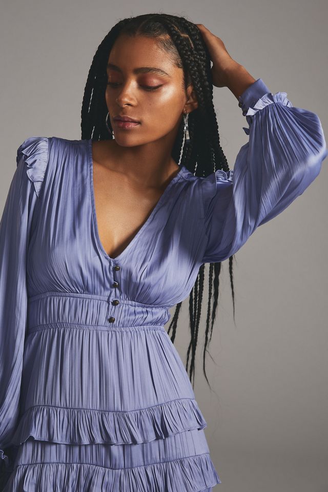 By Anthropologie Tiered Ruffled Mini Dress #2