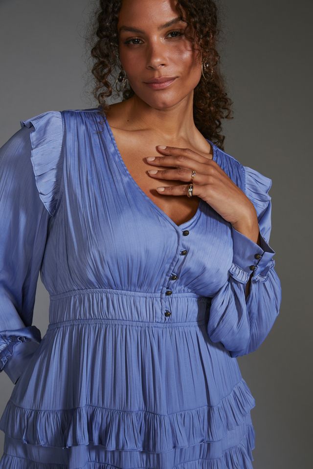 By Anthropologie Tiered Ruffled Mini Dress #5