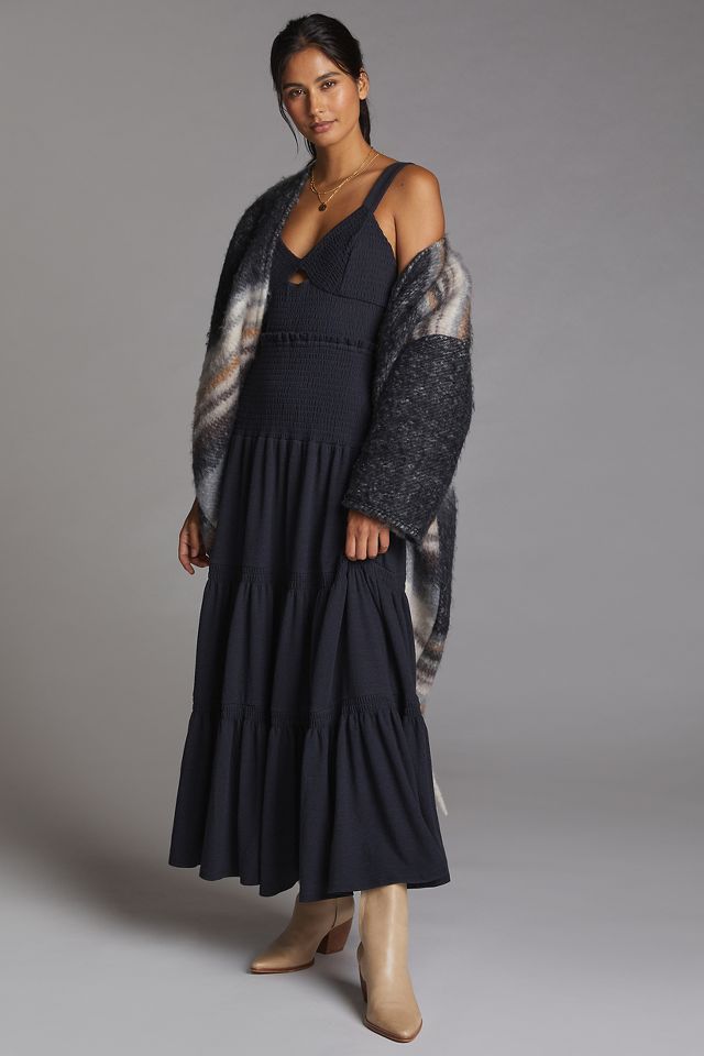 Anthropologie black maxi outlet dress