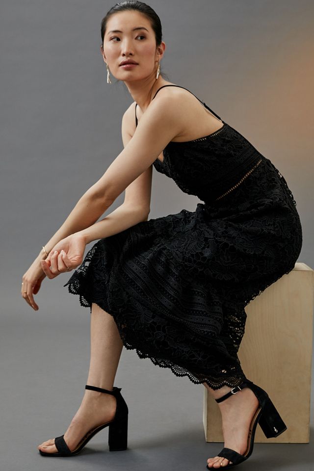 Slim Lace Midi Dress | Anthropologie