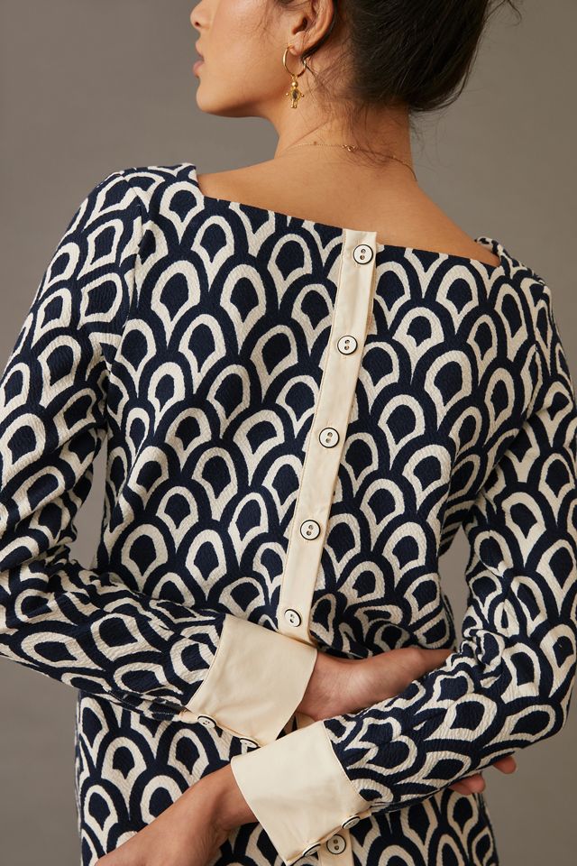 Maeve Printed Shift Mini Dress #4