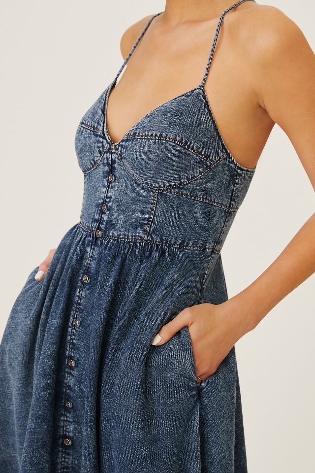 Anthropologie pilcro denim outlet dress