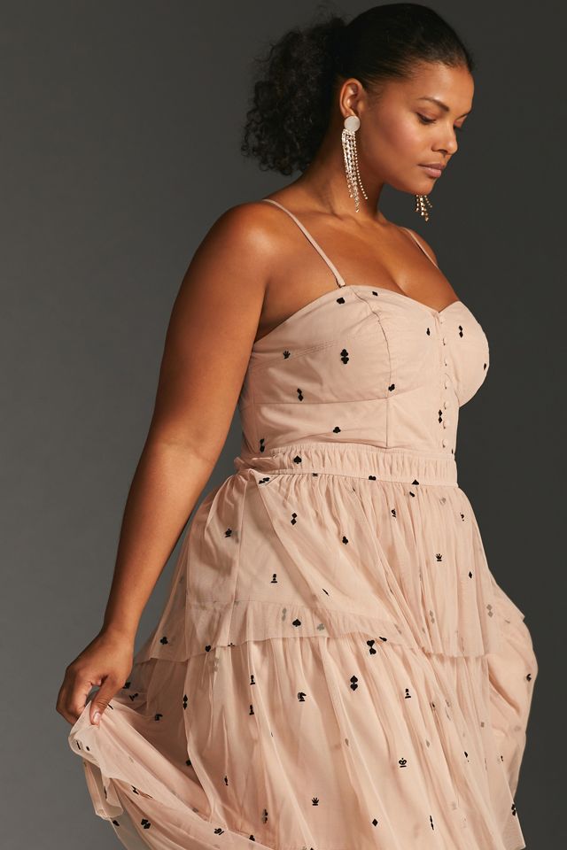 Maeve Tiered Tulle Dress | Anthropologie