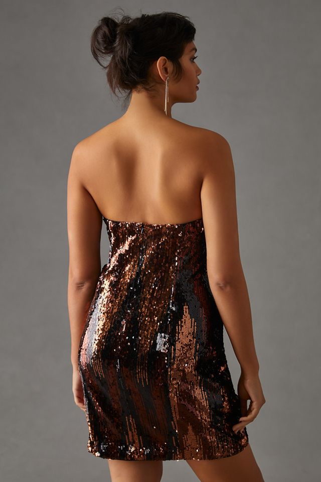 silver long dresses Riella Silver Sequin Maxi Dress - US 0