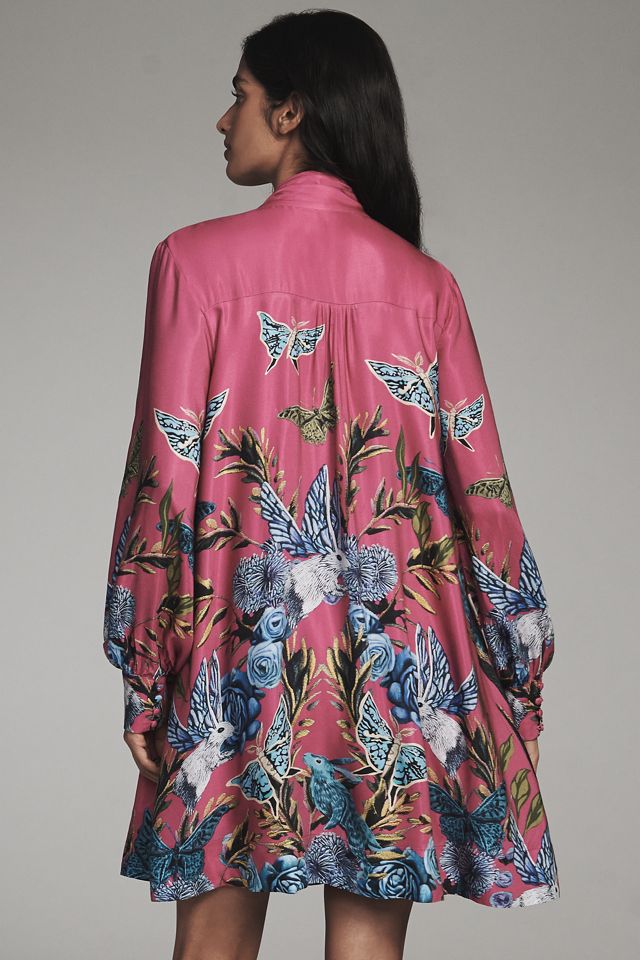 The Caroline Tie-Neck Mini Dress by Maeve #2