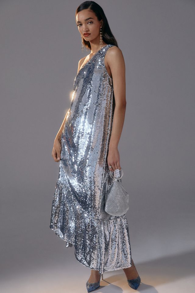 Maeve One-Shoulder Sequin Dress #3