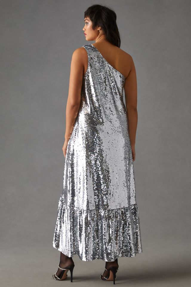 Maeve One-Shoulder Sequin Dress #6