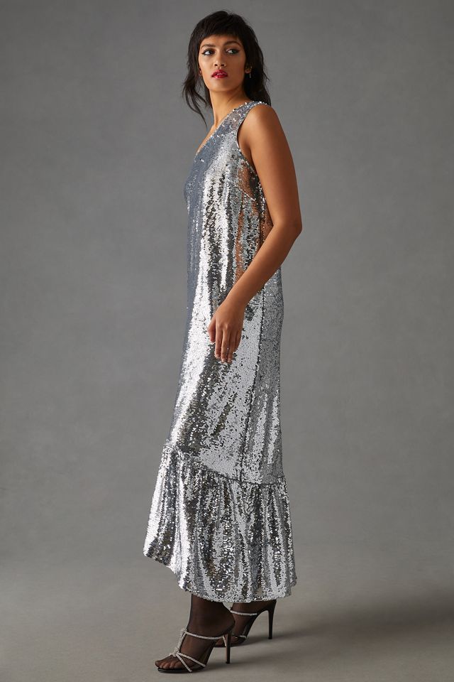 Maeve One-Shoulder Sequin Dress #7
