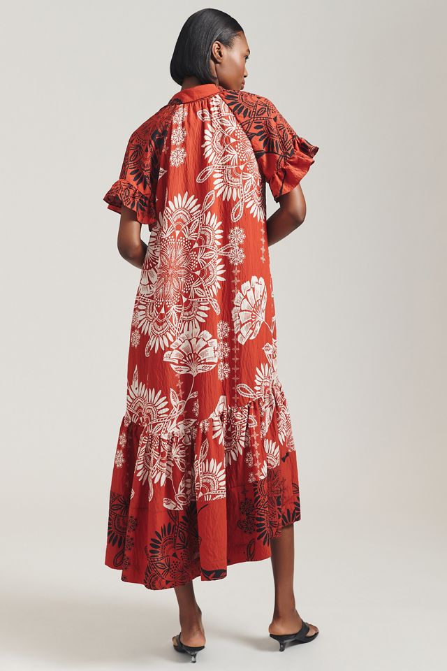 By Anthropologie Ruffle-Sleeve Dress #6